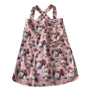 Dolce & Gabbana D&G Floral Pink Sleeveless Dress Jumper size 42 US 6 Linen